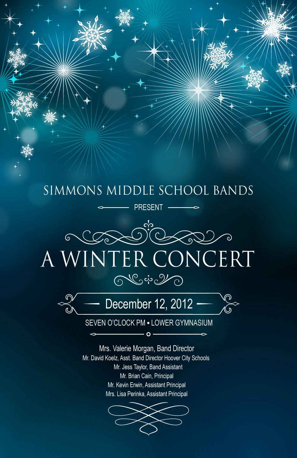 Simmons Band Winter Concert Program